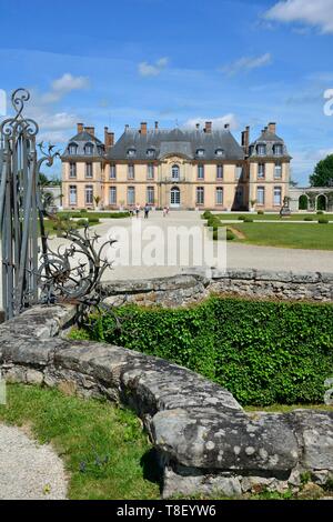 La France, l'aube, la Motte Tilly, le château de La Motte Tilly Banque D'Images