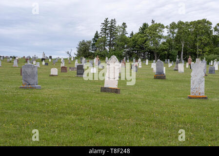 Cemetery à Charlottetown, Prince Edward Island Banque D'Images