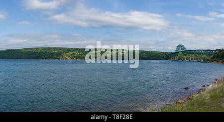 La région de la baie de St Ann's s'étend sur 72km de la Piste Cabot et se joint à plusieurs petites collectivités en une seule. Accueil au Gaelic College et Artisans Banque D'Images