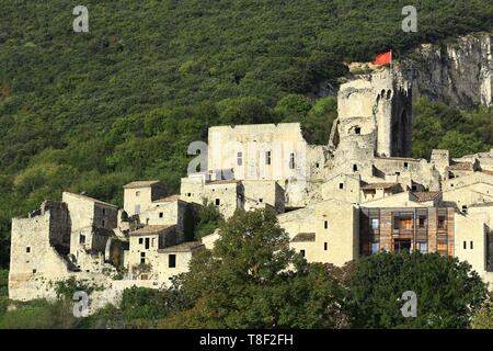 La France, l'Ardèche, Cruas Banque D'Images