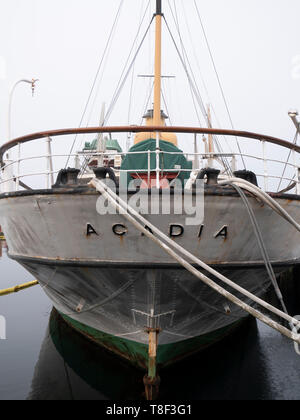 CSS Acadia, le Musée Maritime de l'Atlantique canadien du navire scientifique, est l'un ... sa le seul navire encore à flot aujourd'hui à avoir survécu à la Hal Banque D'Images