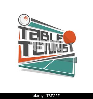 Logo Vector pour tennis de table Illustration de Vecteur