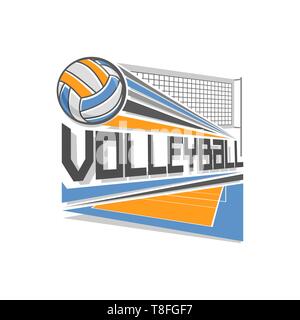 Logo Vector pour volley-ball Illustration de Vecteur