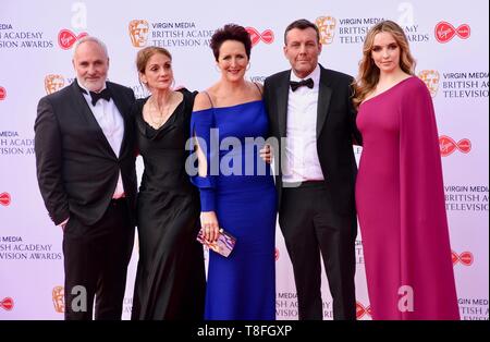 Kim Bodnia, Jodie Comer. Fiona Shaw, Cast of Killing Eve, Virgin Media British Academy Television Awards, Royal Festival Hall, Londres. ROYAUME-UNI Banque D'Images