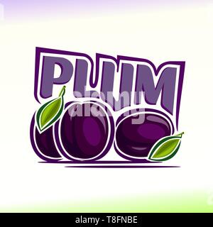 Logo vector for plum Illustration de Vecteur