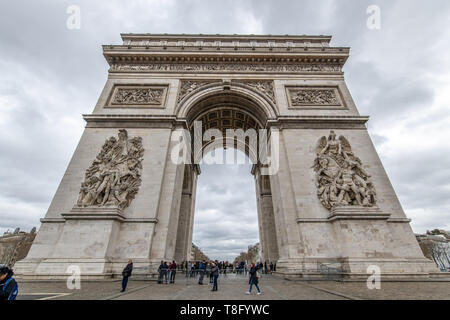 Arc de Triomphe de l'ƒtoile - Paris, France Banque D'Images