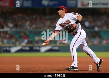 Paul Goldschmidt, MLB 2014 des Dodgers de Los Angeles, la série d'ouverture v Arizona Diamondbacks au Sydney Cricket Ground, 22 mars 2014. Banque D'Images