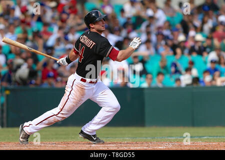 Paul Goldschmidt, MLB 2014 des Dodgers de Los Angeles, la série d'ouverture v Arizona Diamondbacks au Sydney Cricket Ground, le 23 mars 2014. Banque D'Images