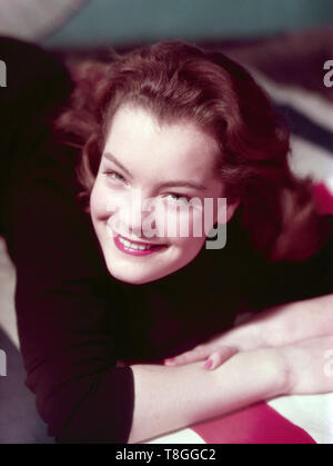 Romy Schneider, deutsche Schauspielerin, Deutschland 1950er Jahre. L'actrice allemande Romy Schneider, Allemagne 1950. Banque D'Images