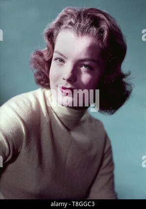 Romy Schneider, deutsche Schauspielerin, Deutschland 1950er Jahre. L'actrice allemande Romy Schneider, Allemagne 1950. Banque D'Images