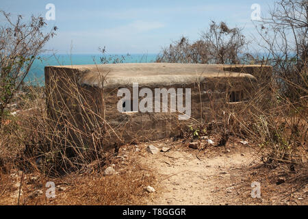 Bunker à Phan Thiet. Vietnam Banque D'Images