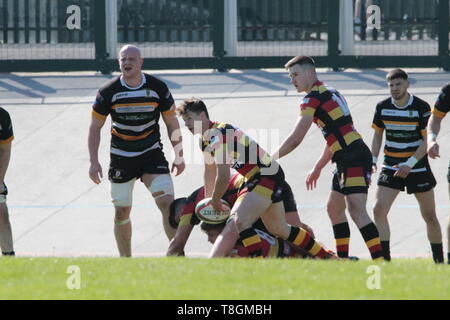 Carmarthen Quins V Merthyr RFC Banque D'Images