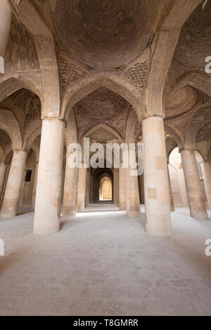 Hall de la Masjed-e Jame (mosquée du vendredi), Ispahan, Iran Banque D'Images