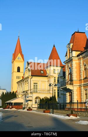 La Slovaquie, Bratislava, région, ville thermale Trencianske Teplice Banque D'Images