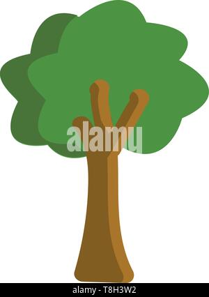 Tree hand drawn vector design, illustration, sur fond blanc. Illustration de Vecteur