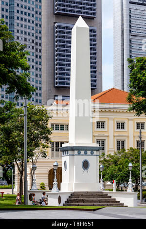 L'obélisque de Dalhousie, de Singapour, de l'Asie du Sud Est Banque D'Images