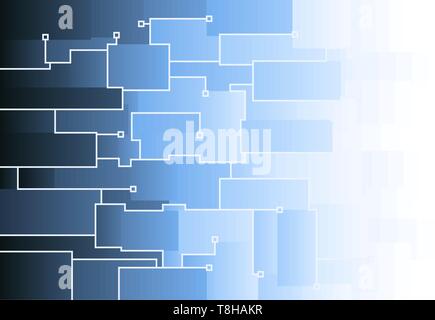 Carré bleu background vector Illustration de Vecteur