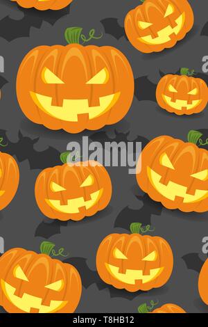 Motif de fond halloween transparent Illustration de Vecteur