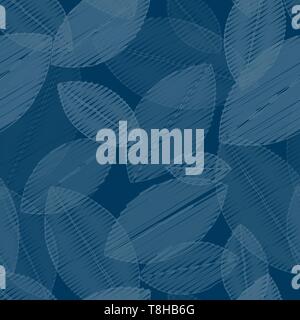 Les feuilles transparente motif de fond Illustration de Vecteur