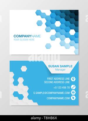 Carte de visite modèle vectoriel Illustration de Vecteur