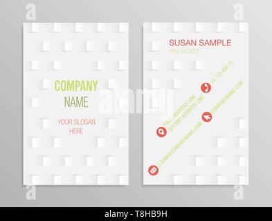 Modèle de carte d'affaires Illustration de Vecteur