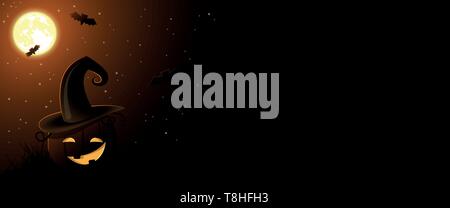 Arrière-plan de citrouille halloween Illustration de Vecteur