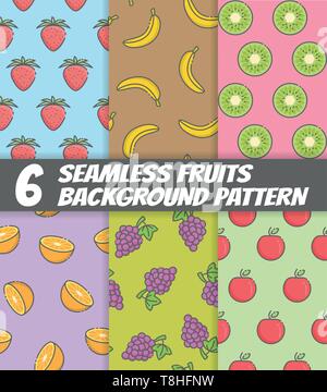 Fruits sans motif Illustration de Vecteur