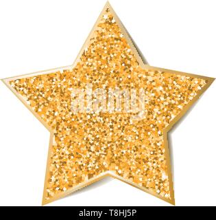 Glitter star or isolated Illustration de Vecteur