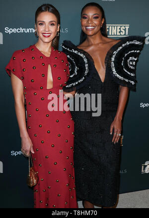 WEST HOLLYWOOD, LOS ANGELES, CALIFORNIE, USA - 10 MAI : Actrices Jessica Alba et Gabrielle Union européenne arrivent à la première de Los Angeles du spectre originaux 'L.A.'s Finest", tenue à l'hôtel Sunset Tower le 10 mai 2019 à West Hollywood, Los Angeles, Californie, États-Unis. (Photo par Xavier Collin/Image Press Office) Banque D'Images