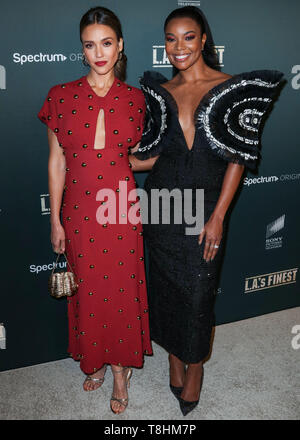 WEST HOLLYWOOD, LOS ANGELES, CALIFORNIE, USA - 10 MAI : Actrices Jessica Alba et Gabrielle Union européenne arrivent à la première de Los Angeles du spectre originaux 'L.A.'s Finest", tenue à l'hôtel Sunset Tower le 10 mai 2019 à West Hollywood, Los Angeles, Californie, États-Unis. (Photo par Xavier Collin/Image Press Office) Banque D'Images