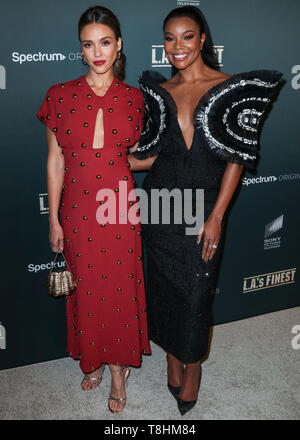 WEST HOLLYWOOD, LOS ANGELES, CALIFORNIE, USA - 10 MAI : Actrices Jessica Alba et Gabrielle Union européenne arrivent à la première de Los Angeles du spectre originaux 'L.A.'s Finest", tenue à l'hôtel Sunset Tower le 10 mai 2019 à West Hollywood, Los Angeles, Californie, États-Unis. (Photo par Xavier Collin/Image Press Office) Banque D'Images