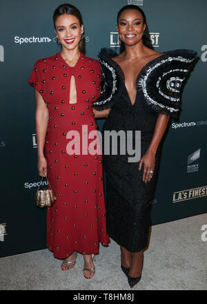 WEST HOLLYWOOD, LOS ANGELES, CALIFORNIE, USA - 10 MAI : Actrices Jessica Alba et Gabrielle Union européenne arrivent à la première de Los Angeles du spectre originaux 'L.A.'s Finest", tenue à l'hôtel Sunset Tower le 10 mai 2019 à West Hollywood, Los Angeles, Californie, États-Unis. (Photo par Xavier Collin/Image Press Office) Banque D'Images