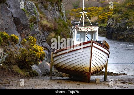 L'Irlande, comté de Donegal, Bunbeg Harbour Banque D'Images