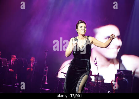 Jamala à concert solo à l'Opéra de Lviv Banque D'Images