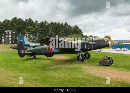 Le Canada, la Nouvelle-Écosse, Kingston, Musée de l'Aviation à la BFC Greenwood Greenwood, WW2-era bombardier Lancaster Banque D'Images