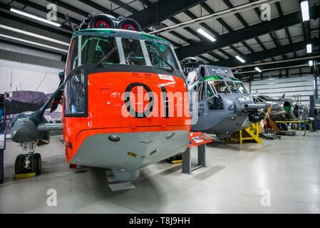 Le Canada, la Nouvelle-Écosse, Shearwater, Shearwater Aviation Museum, Musée de l'aviation militaire maritime du Canada à la BFC Shearwater, Sikorsky hélicoptère de sauvetage Banque D'Images