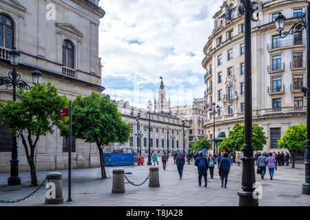 Séville, Espagne - 8 mai 2019 Hôtel de ville de Séville, Espagne Banque D'Images