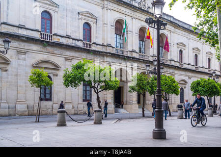 Séville, Espagne - 8 mai 2019 Hôtel de ville de Séville, Espagne Banque D'Images