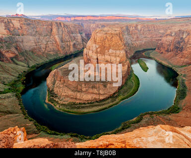 Horseshoe Bend Canyon et la rivière Colorado en Page, Arizona, USA Banque D'Images