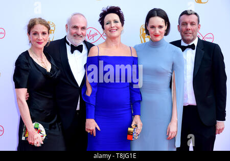 Sally Woodward Gentle, Kim Bodnia, Fiona Shaw, Phoebe Waller-Bridge et Lee Morris assistant à la BAFTA TV awards Virgin Media, s'est tenue au Royal Festival Hall de Londres. Banque D'Images