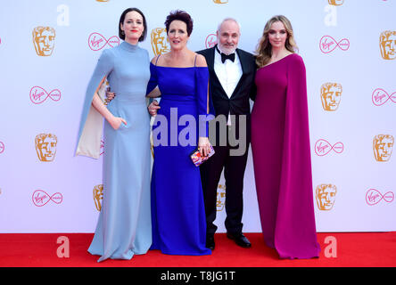 Phoebe Waller-Bridge, Fiona Shaw, Kim Bodnia et Jodie venu assister à la BAFTA TV awards Virgin Media, s'est tenue au Royal Festival Hall de Londres. Banque D'Images