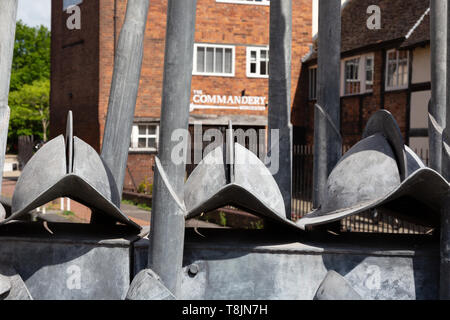 La Commanderie, Worcester city ; un bâtiment historique abritant un musée de la guerre civile anglaise, le centre-ville de Worcester Worcestershire, Angleterre Royaume-uni Banque D'Images