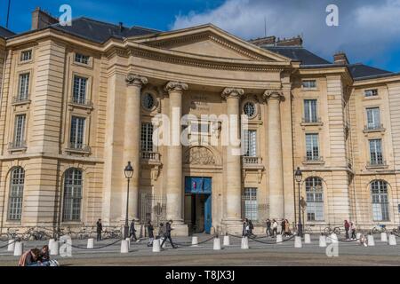 France, Paris, Quartier Latin, place du Panthéon, de l'Université Paris Panthéon Sorbonne de droit Banque D'Images