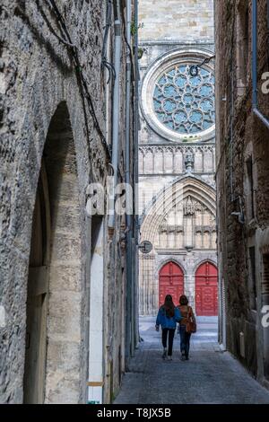 France, Lot, Quercy, Cahors, la cathédrale Saint Etienne, du 12 ème. siècle, de style roman, classé au Patrimoine Mondial par l'UNESCO Banque D'Images
