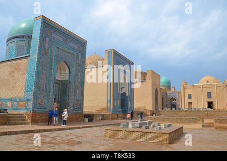 Samarkand, Ouzbékistan : l'UNESCO Weltkulturerbe dans Totenstadt Shohizinda In der Banque D'Images