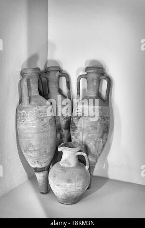 L'Amphora pour le vin, de l'Hispanie province de l'Empire romain en Juliobriga, 1er siècle avant J.-C., Cantabria, Spain, Europe Banque D'Images