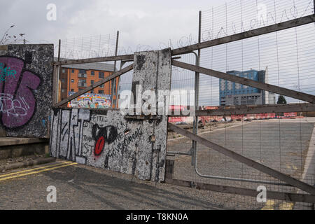 Wasteland ont acheté pour le réaménagement par le vieux port et zone médiévale convertie d'une marina et d'un quart du patrimoine à Hull,Humberside Yorkshire,,, Banque D'Images