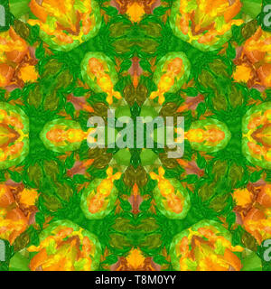 L'imitation de l'or liquide riche art fractal graphique couleur de fond d'or. Banque D'Images