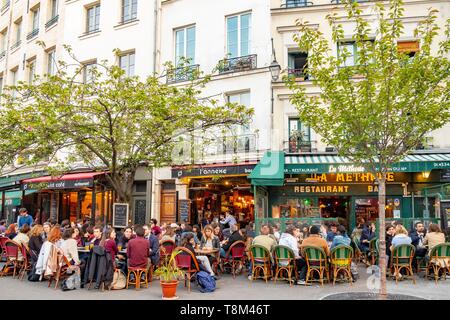 France, Paris, Montagne sainte Gennevieve district, Place Larue Banque D'Images