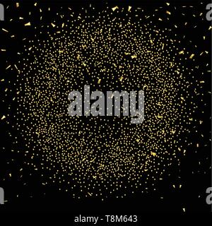 Résumé brillant or vecteur célébration confetti - Nouvel An, anniversaire, saint valentin Illustration de Vecteur